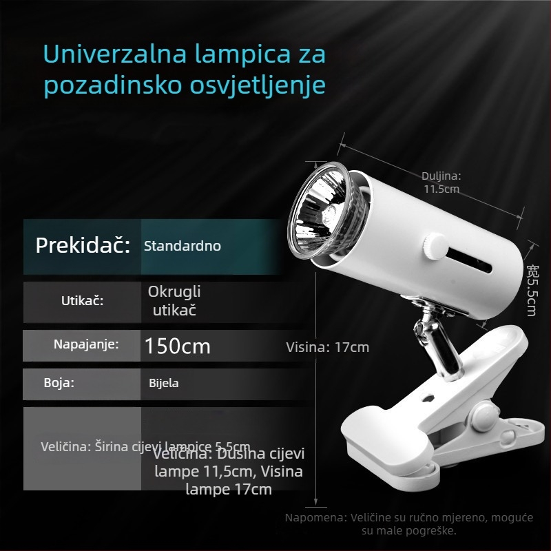 Lingling Lampa za Kornjače — Osvjetljenje s potpunim spektromom za penjačke kućne ljubimce, 1 kg