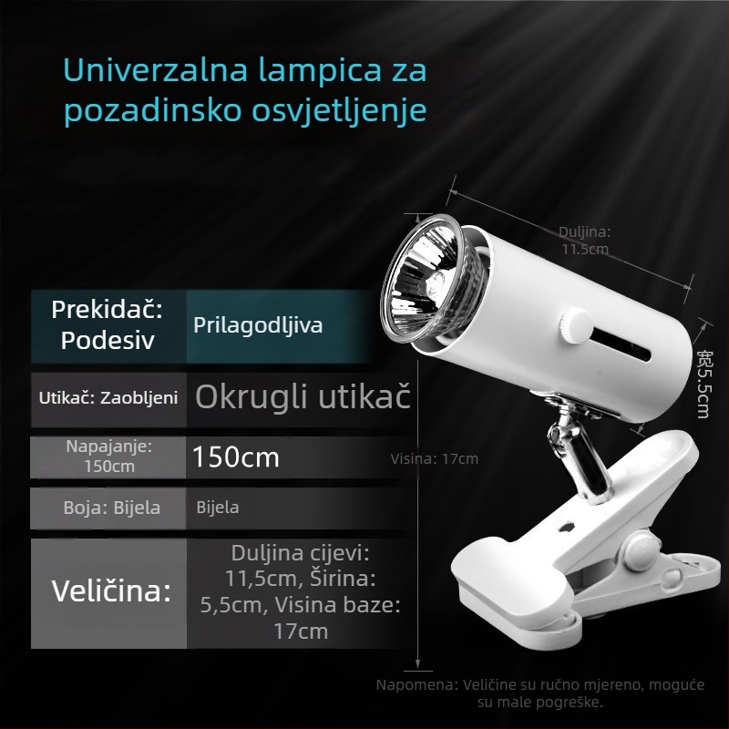 Lingling Lampa za Kornjače — Osvjetljenje s potpunim spektromom za penjačke kućne ljubimce, 1 kg