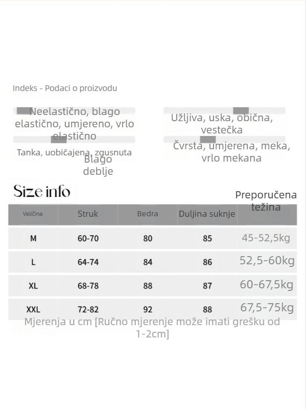 Suknja - Elegantni gradski stil, duga bok suknja, poliester s udjelom pamuka ispod 30%