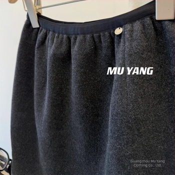 Qunmu Ženska A-linijska kratka suknja, poliester sa svilenim sjajem