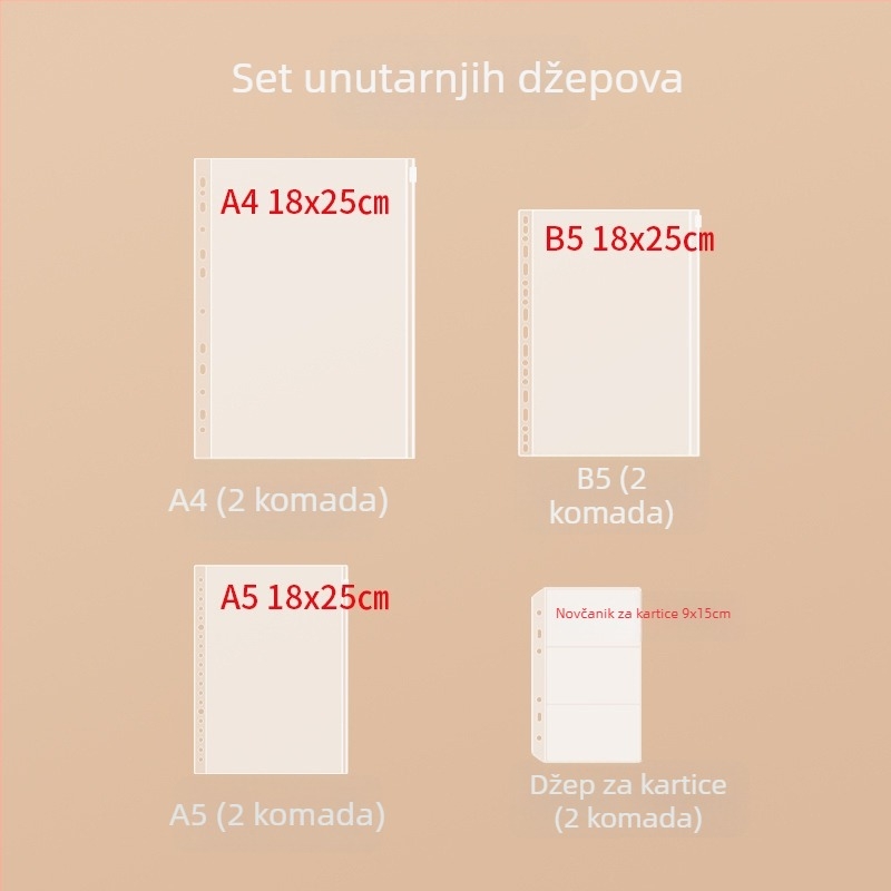 Lukai PVC organizator dokumenata – vodootporan i otporan na prašinu, za važne dokumente: potvrda o rođenju, vlasnički list, kućni registar