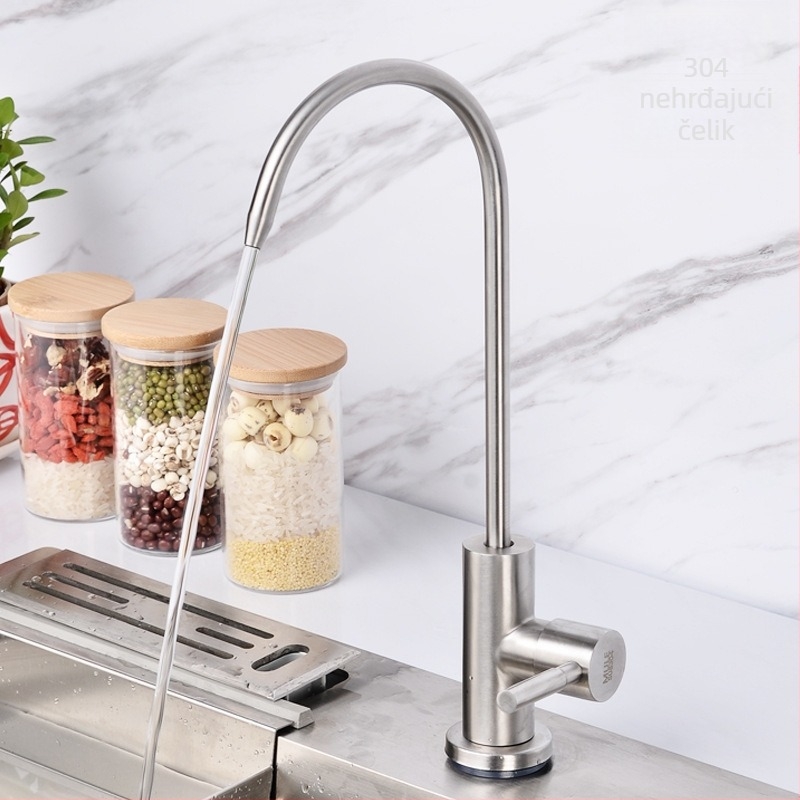 Kuhinjska slavina s magnetskom funkcijom, od nehrđajućeg čelika 304, model SUS4635, keramički jezgreni ventil, nazivni tlak 1 MPa, promjer sjedišta ventila 32–40 mm