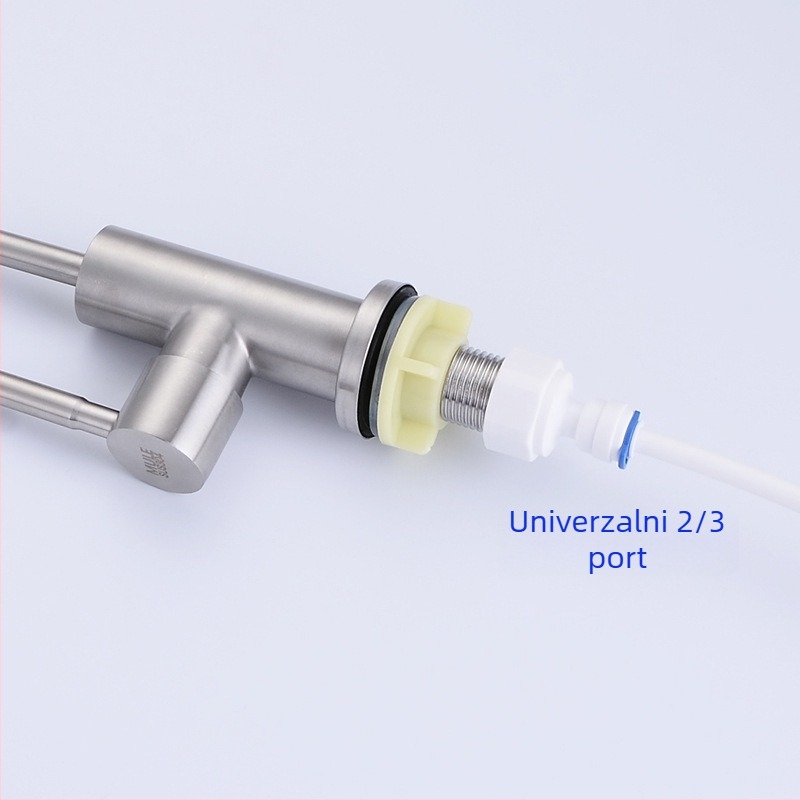 Kuhinjska slavina s magnetskom funkcijom, od nehrđajućeg čelika 304, model SUS4635, keramički jezgreni ventil, nazivni tlak 1 MPa, promjer sjedišta ventila 32–40 mm