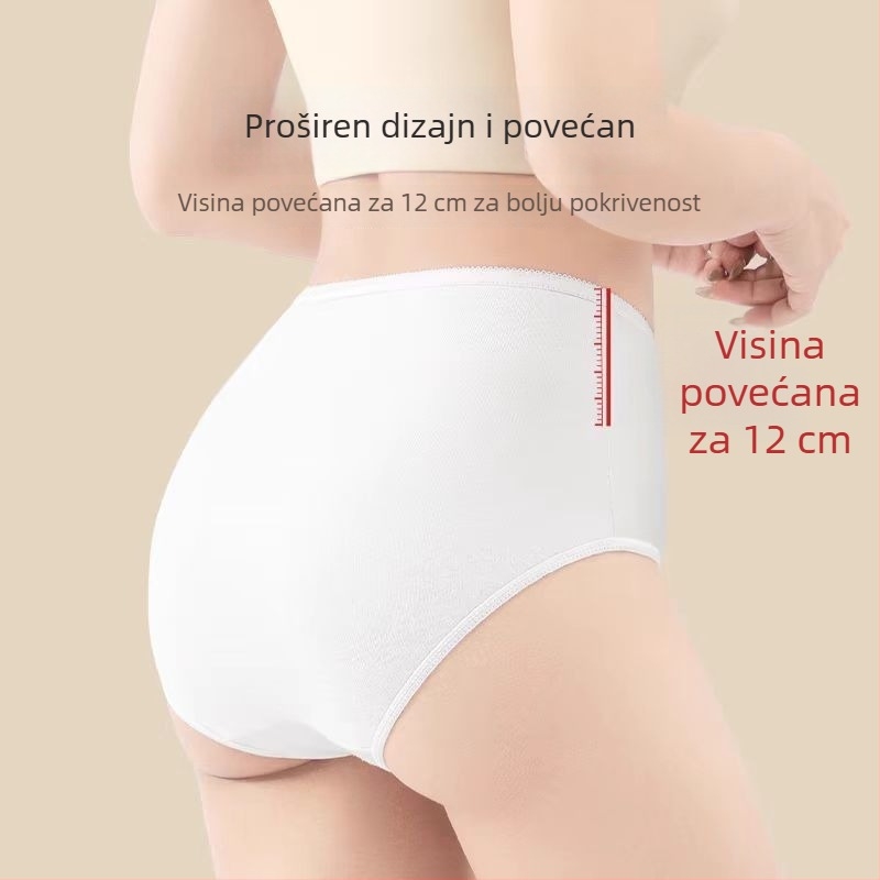 Jednokratno žensko donje rublje s visokim strukom za majčinstvo nakon poroda, 90–95% pamuka, pamukova podstava