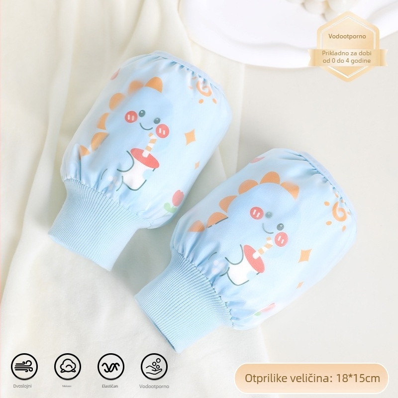 Dječji rukav za pisanje, unisex, karikatura uzorak, dvostruko vodootporan i protiv prljavštine, Ruiya premaz, jesen 2025