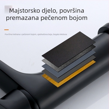 Miješalica za umivaonik s toplom i hladnom vodom – mesing tijelo, keramički kartušni ventil, miješanje, montaža na ploču, 0–60°C radna temperatura