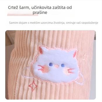 Navlake za rukave A-186 za odrasle žene – kuniće krzno, otporne na mrlje, izšivene