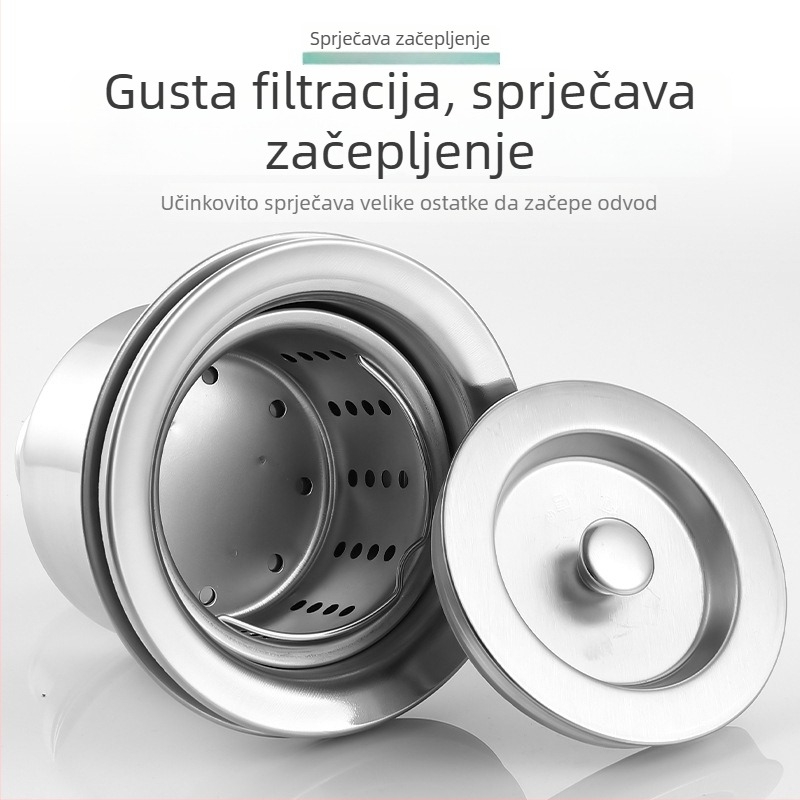 Kexin kuhinjski odvodni set, 201 nehrđajući čelik, model 110, stil laganog luksuza