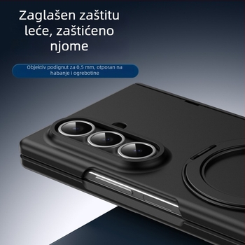 Zaštitno kućište za Samsung Z Fold7/Z Fold5 s magnetskim sklopivim držačem, središnja os za olovku, PC materijal, toplinski tlačno oblikovanje, zaštita od padova