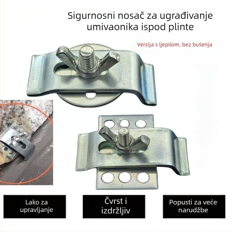 Nerđajući čelični nosači za umivaonik postavljen ispod kamene ploče; Materijal: metal; Model: Stainless steel basin fasteners; Stil: Drugo