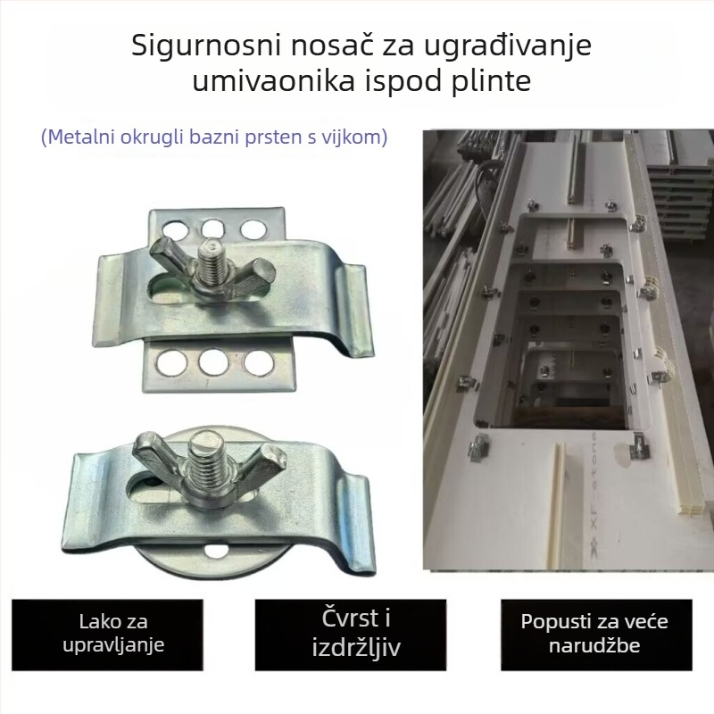 Nerđajući čelični nosači za umivaonik postavljen ispod kamene ploče; Materijal: metal; Model: Stainless steel basin fasteners; Stil: Drugo