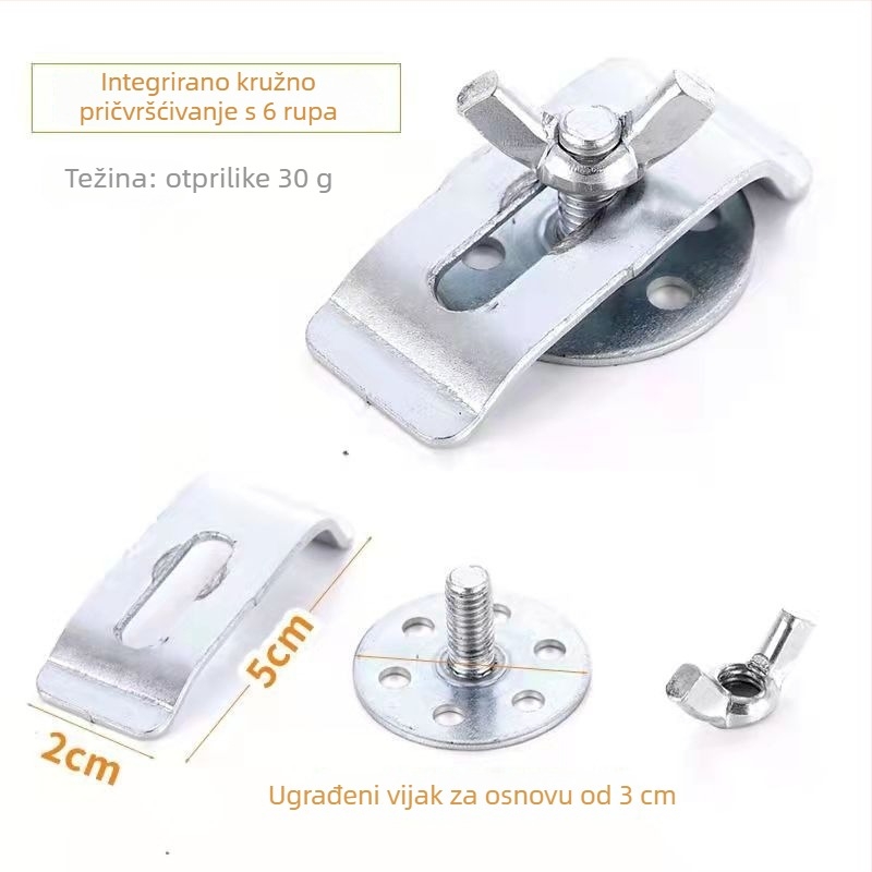 Nerđajući čelični nosači za umivaonik postavljen ispod kamene ploče; Materijal: metal; Model: Stainless steel basin fasteners; Stil: Drugo