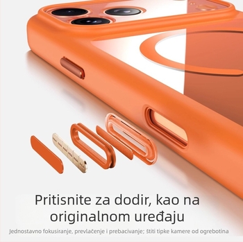 Kristalno potpuno zaštitno magnetsko kućište za iPhone 17 Pro Max - dvostruki stil, PC materijal, toplinski tisak, kompatibilno s iPhone 17/17 Pro/17 Pro Max