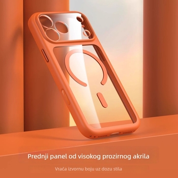 Kristalno potpuno zaštitno magnetsko kućište za iPhone 17 Pro Max - dvostruki stil, PC materijal, toplinski tisak, kompatibilno s iPhone 17/17 Pro/17 Pro Max