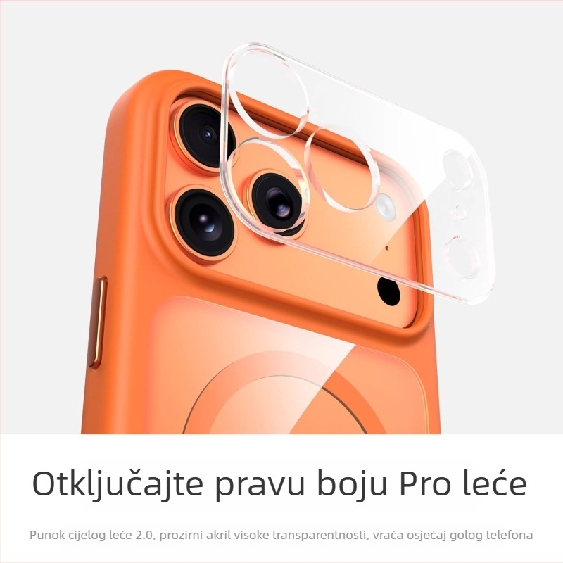 Kristalno potpuno zaštitno magnetsko kućište za iPhone 17 Pro Max - dvostruki stil, PC materijal, toplinski tisak, kompatibilno s iPhone 17/17 Pro/17 Pro Max