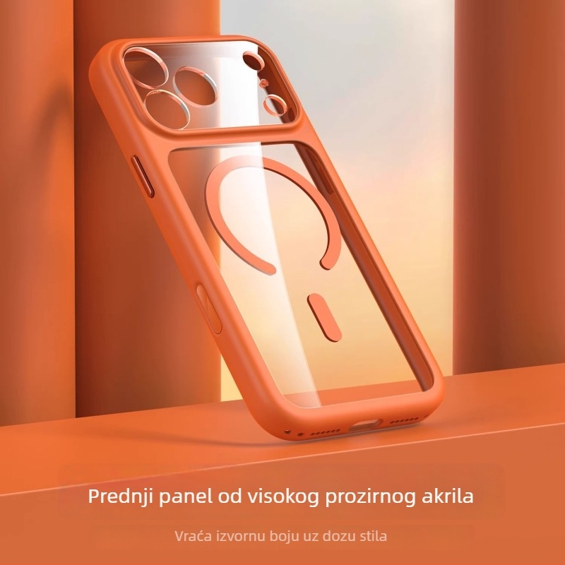 Kristalno potpuno zaštitno magnetsko kućište za iPhone 17 Pro Max - dvostruki stil, PC materijal, toplinski tisak, kompatibilno s iPhone 17/17 Pro/17 Pro Max
