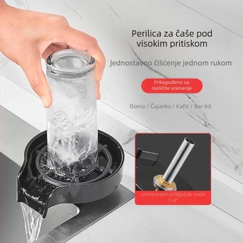 Kran za pranje čaša visokotlačnim mlazom, bakreno tijelo, model H28465, mesingov jezgrov ventil