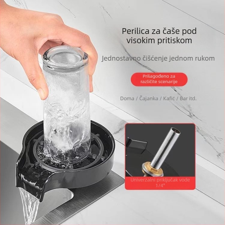 Kran za pranje čaša visokotlačnim mlazom, bakreno tijelo, model H28465, mesingov jezgrov ventil