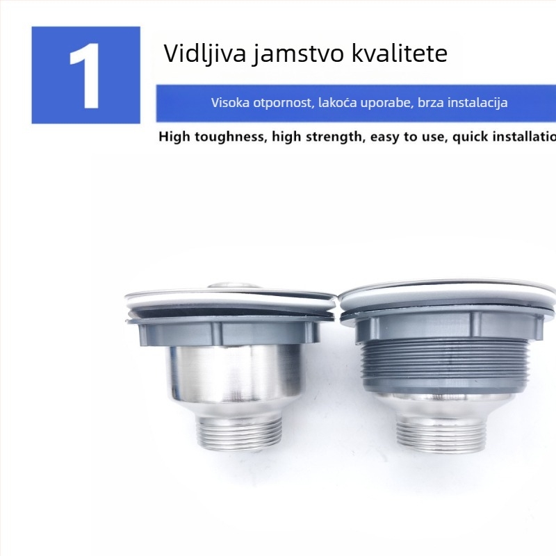 Košara za odvodnju sudopera od nehrđajućeg čelika, model 8110, materijal 201, stil modernog jednostavnog dizajna, tip vučni