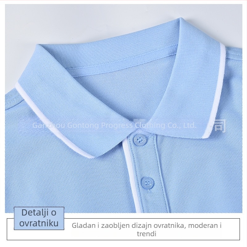 Polo majica za djecu, preppy stil, pamuk, jednobojni uzorak, tie-dye obrada, za djecu 8+ godina