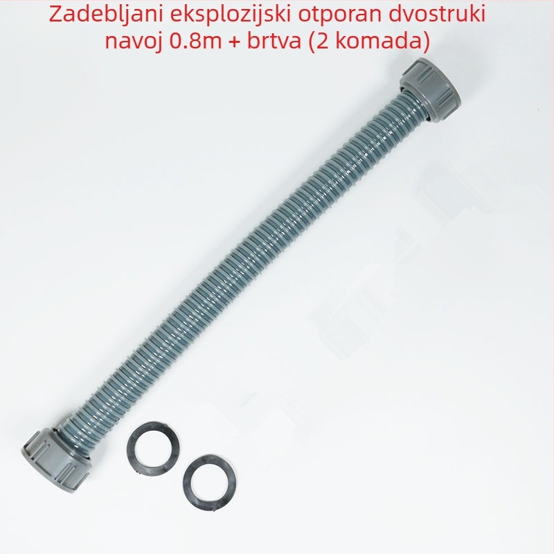 Rock Boat Dvostruki odvod za kuhinjski sudoper – PP+PVC, model L3262, s brtvom