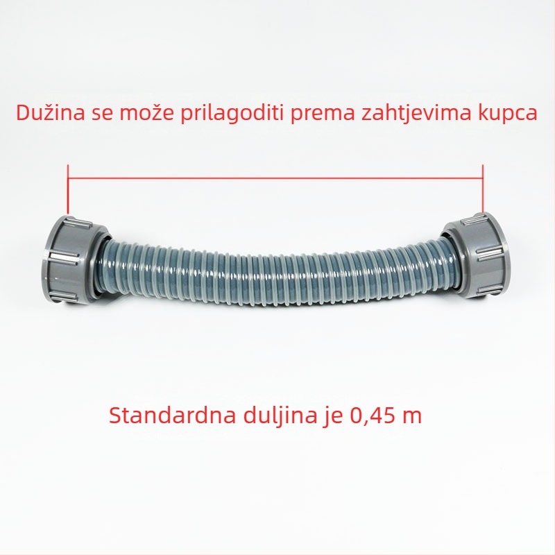 Rock Boat Dvostruki odvod za kuhinjski sudoper – PP+PVC, model L3262, s brtvom