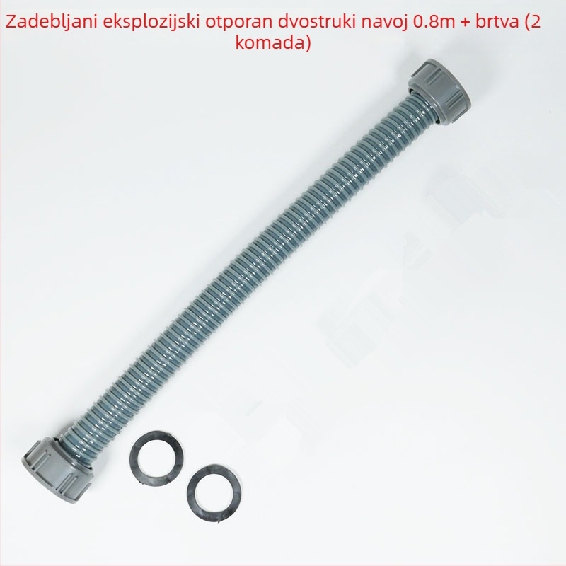 Rock Boat Dvostruki odvod za kuhinjski sudoper – PP+PVC, model L3262, s brtvom