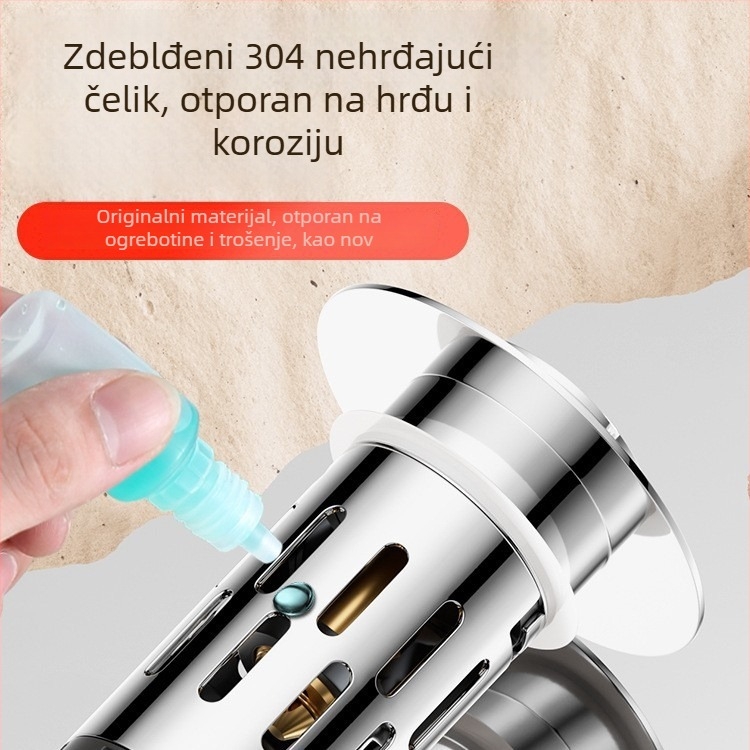 Desley odvoda zátka za umivaonik s filtrom, od nehrđajućeg čelika 304, model CL003-01, moderan minimalist stil, težina 55 g