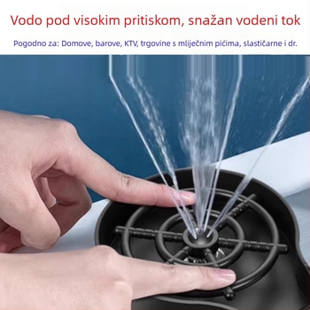 Visokotlačni stroj za pranje čaša za sudoperu – automatski, od ABS plastike; cijela plastična konstrukcija s mogućnošću priključka cijevi; neto težina 200 g; podrijetlo Guangdong