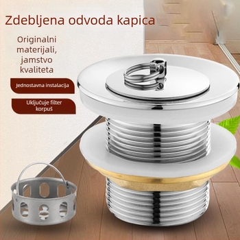 Nehrđajući filter odvodnje za umivaonik s vučnim mehanizmom, model 50, prilagodljivo, privatna marka
