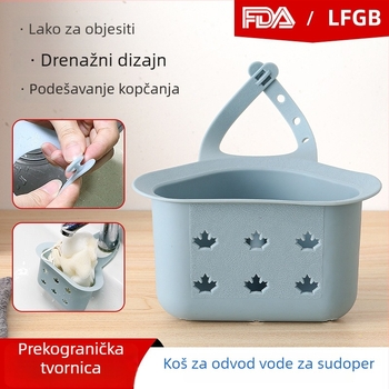 Kuhinjski trokutasti koš za odvod vode, clip-on, plastični, viseći, Jumei Cooker