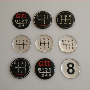 Naljepnica za glavu mjenjača s valovitim uzorkom, za 5. i 6. brzinu, Iveco R24 ručni mjenjač