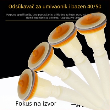 Odvodnjač mop sudopera, nehrđajući čelik, model 40/50, britski tip odtoka, povlačni tip, moderni minimalistički stil