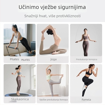 Joga čarape s pet prstiju, podijeljene prste, protuklizne, antibakterijske, upijaju znoj, 95% pamuk