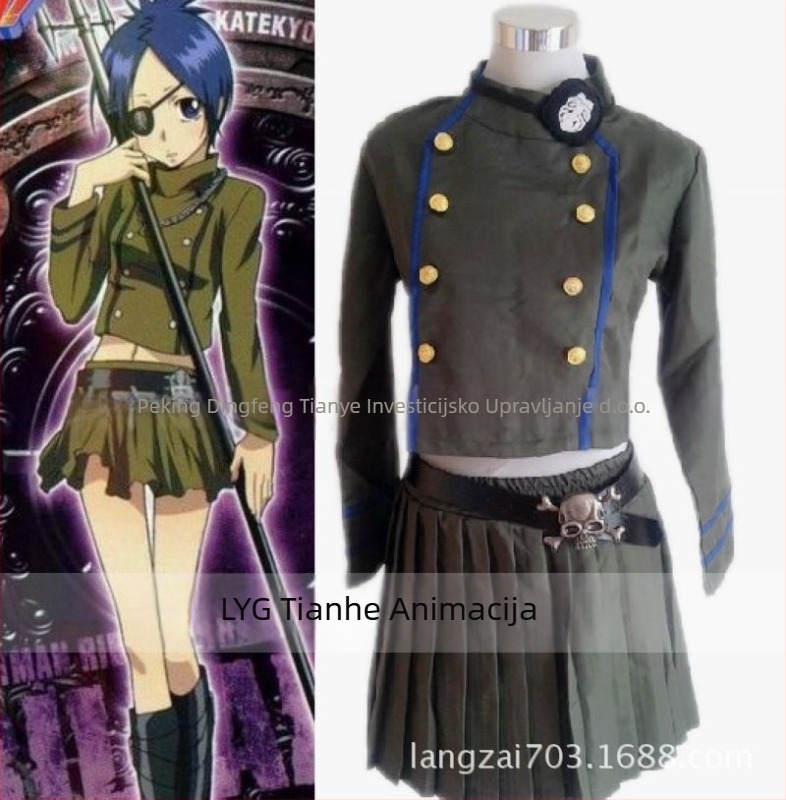 Cosplay kostim - stil Governess Kolom za žene (Marka: Tianhe Animation; Prigode: igra, anime, role-playing; Spol: Žensko; Dob: Odrasli; Sezone: Sve sezone)