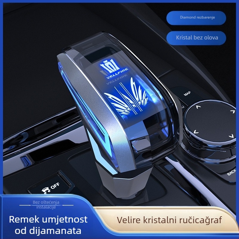 JDM kristalna ručica mjenjača, univerzalna, model 12656, svijetleća