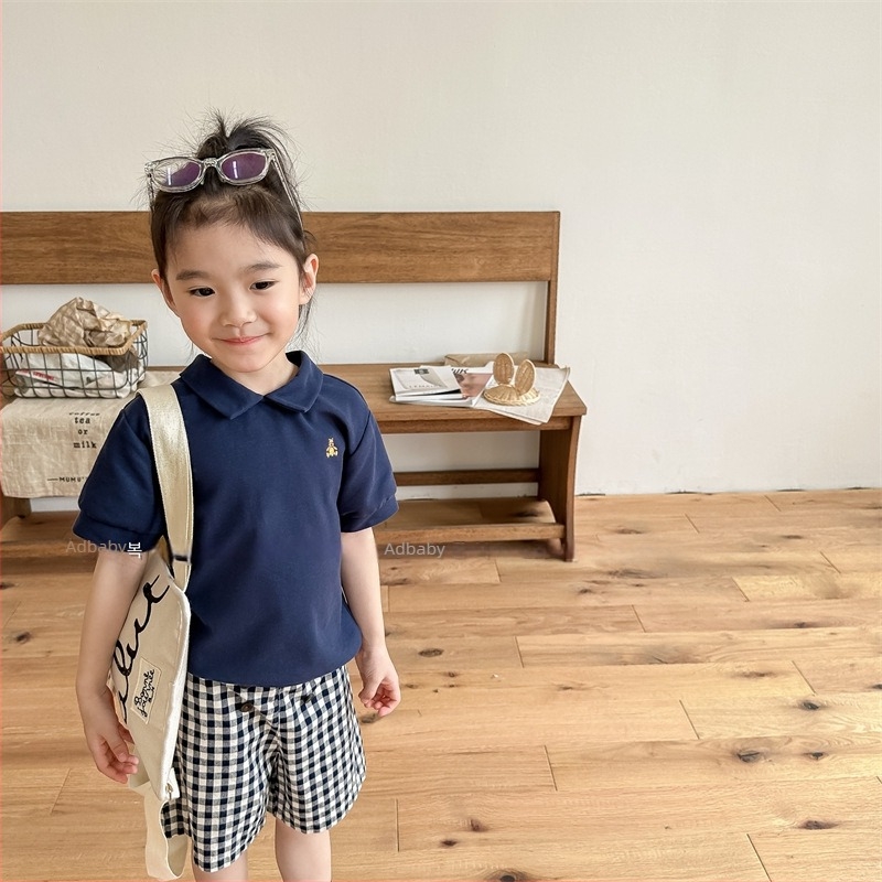 Dječje polo majice u korejskom stilu, unisex, pamuk, za djecu 3–8 godina