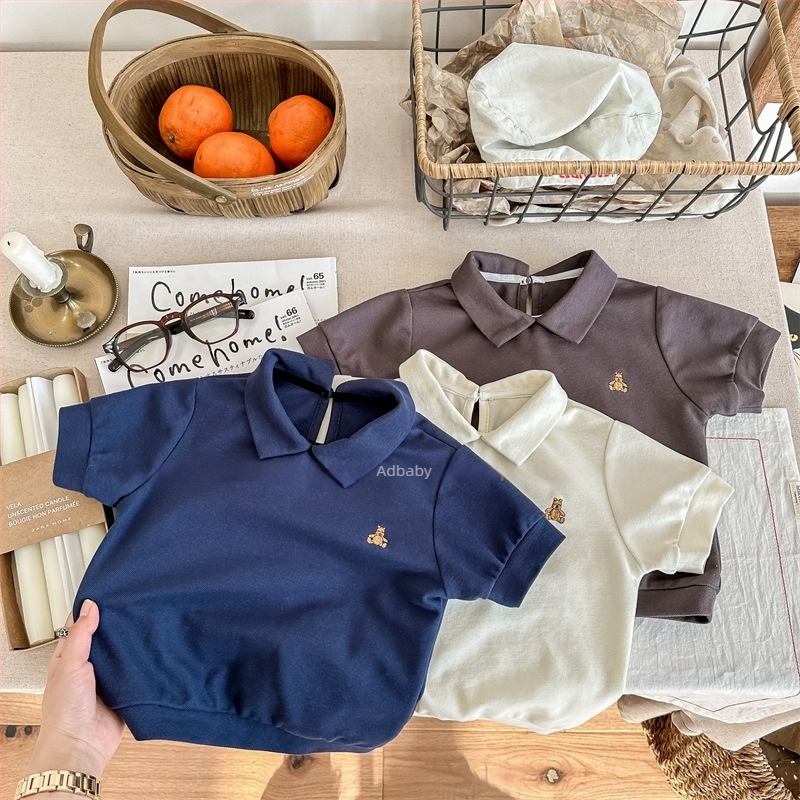 Dječje polo majice u korejskom stilu, unisex, pamuk, za djecu 3–8 godina