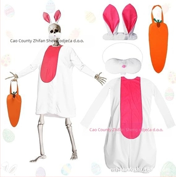 Uskrsni kostim zeka — Personalizirani ulični stil; za cosplay igara; unisex; poliester; proljeće 2026