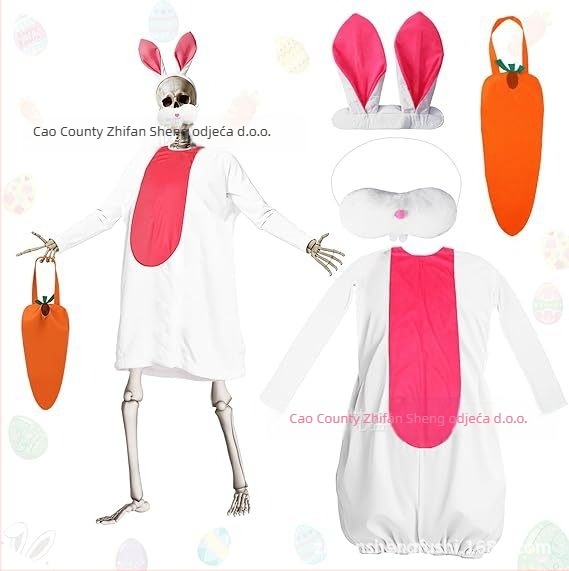 Uskrsni kostim zeka — Personalizirani ulični stil; za cosplay igara; unisex; poliester; proljeće 2026
