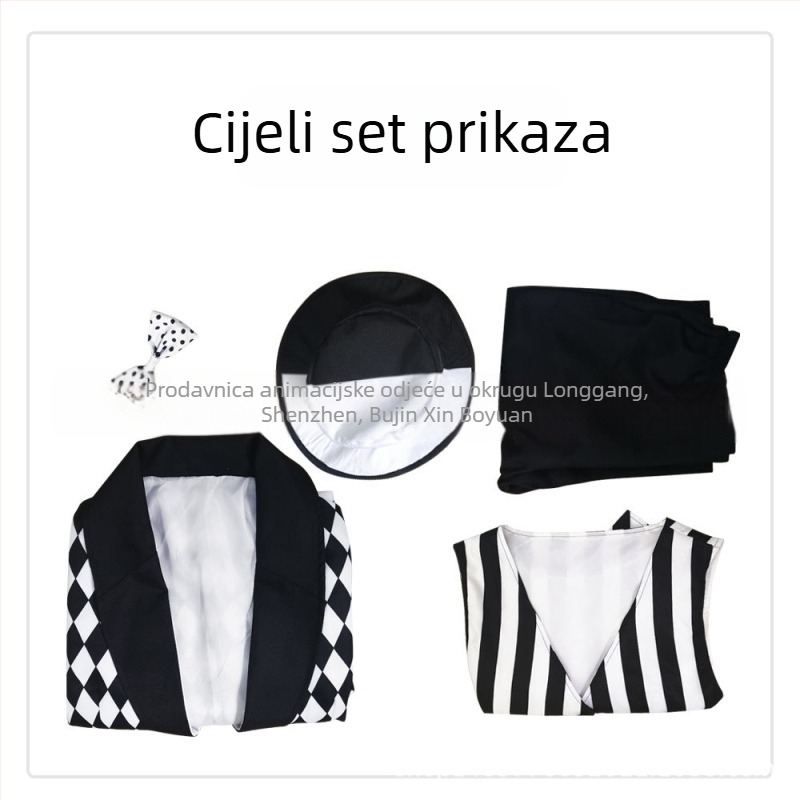 Cosplay kostim klauna, unisex, za anime/role-playing igre, smjesa kemijskih vlakana (90% poliester), proljeće 2022