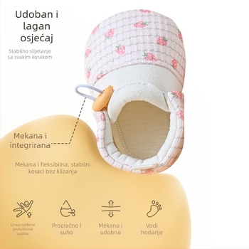 Cipele za djecu predškolske dobi - platnene gornje, mekana potplata, protuklizno, prozračne, elastična traka za zatvaranje