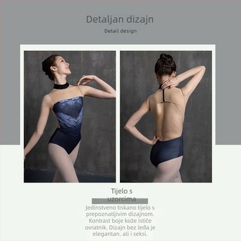 Baletno tijelo bodi za trening gimnastike i zračnu jogu, PVC 90–95% glavni materijal, proljeće 2025, kineski stil, književni retro