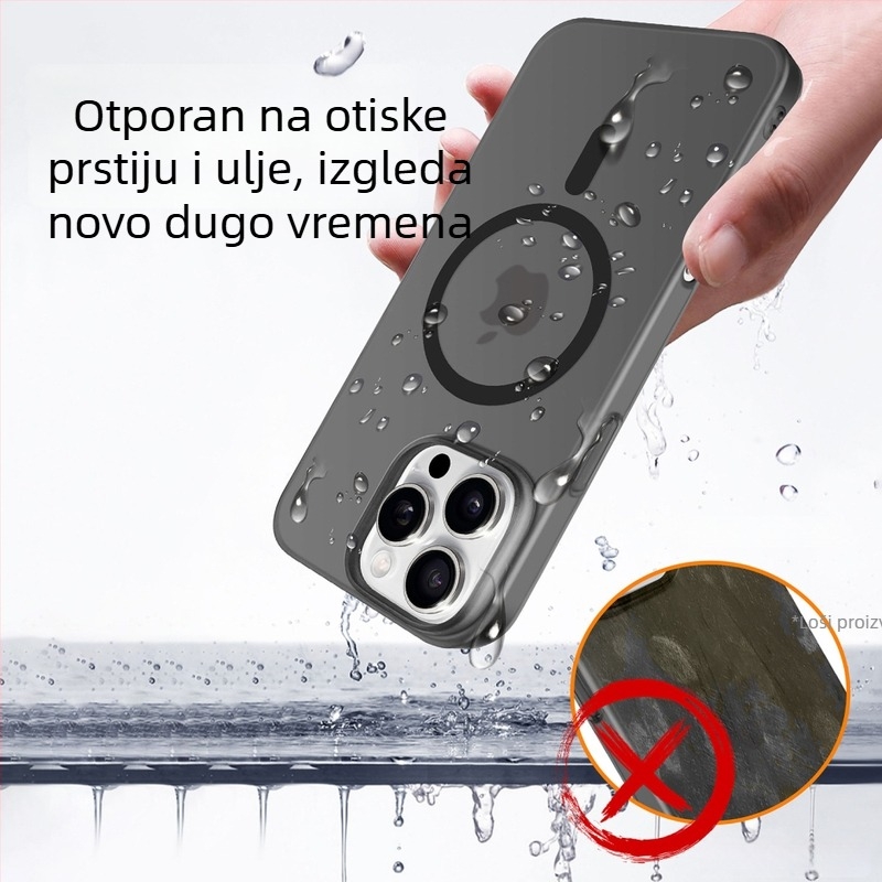 Maska za iPhone 14 i seriju iPhone 13 — magnetno pričvršivanje, zaštita od pada, PC materijal, injekcijsko oblikovanje, prilagodljivost