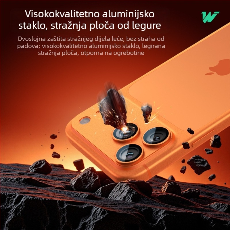 Kaljeno staklo zaštitno za kameru Apple i Xiaomi — sveobuhvatna zaštita, mat završetak, otpornost na otiske prstiju, otpornost na pad