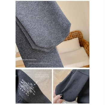 Čarape do koljena s tri četvrtine duljine, debele, podižu stražnjicu, elastične, udio glavne tkanine ispod 30%