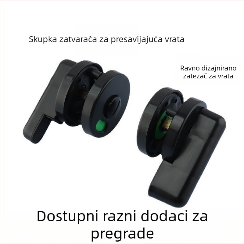 Brava za pregradni zid javne kupaonice s indikatorom zauzeto/prazno | Plastika | Sowegu | Dvodijelni set | Moderni minimalistički stil