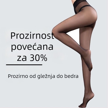 Bezšivne najlon čarape, mat završetak, anti-snag, ultra tanke, dizajn T-Crotch