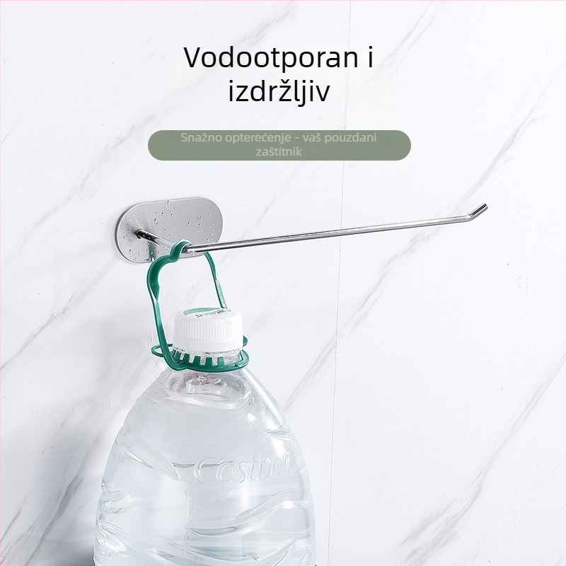 Držač papirnatog ručnika od nehrđajućeg čelika, zidni bez bušenja, kružnog oblika, nordijski stil