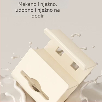 Zidni organizator kutiju toaletnog papira i držač rolni | Ugljična čelična, papir koji se izvlači, vodootporan, moderan minimalistički stil, pogodan za kupaonicu, kuhinju ili hotel
